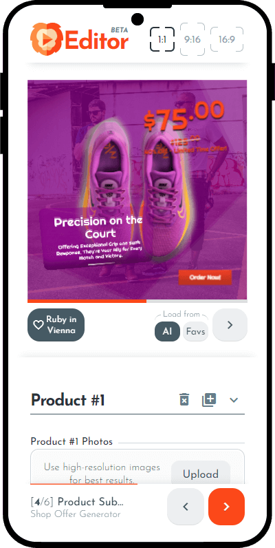 Mobile Shop Offer to Video Generator