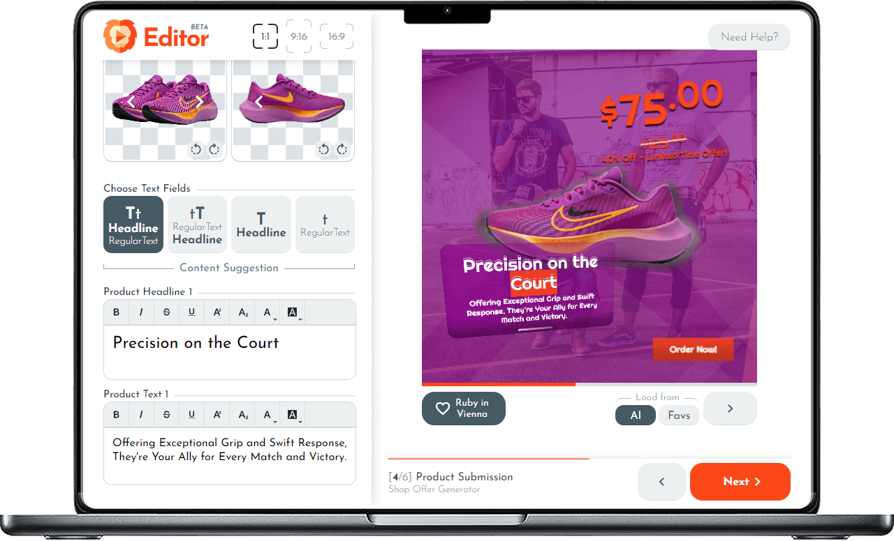 Shop Offer to Video Generator